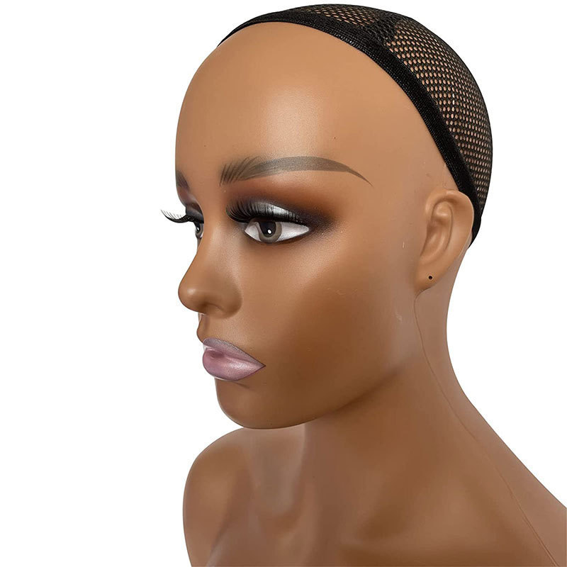 Female  Makeup Mannequin Head Wig Mannequin Heads Display with T-pins In and Shoulder