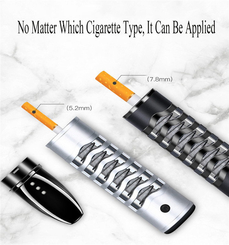 New USB Electric Lighter Rechargeable Turbo Lighter With Luxury Ashtray Cigarette Holder Smoking Accessories Gadgets For Men