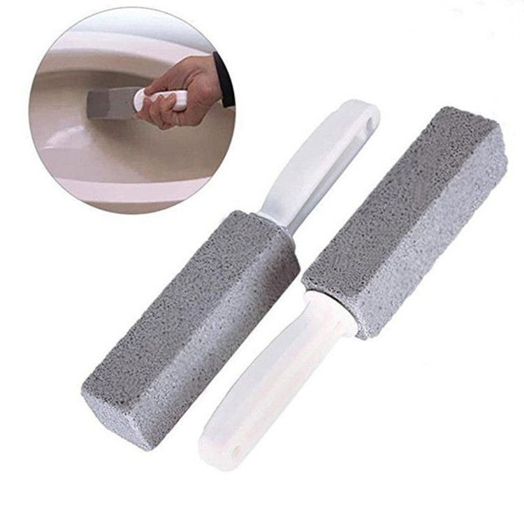 Toilets Brushes Natural Pumice Stone Cleaning Stone Cleaner Brush With Long Handle for Toilets Sinks Bathtubs