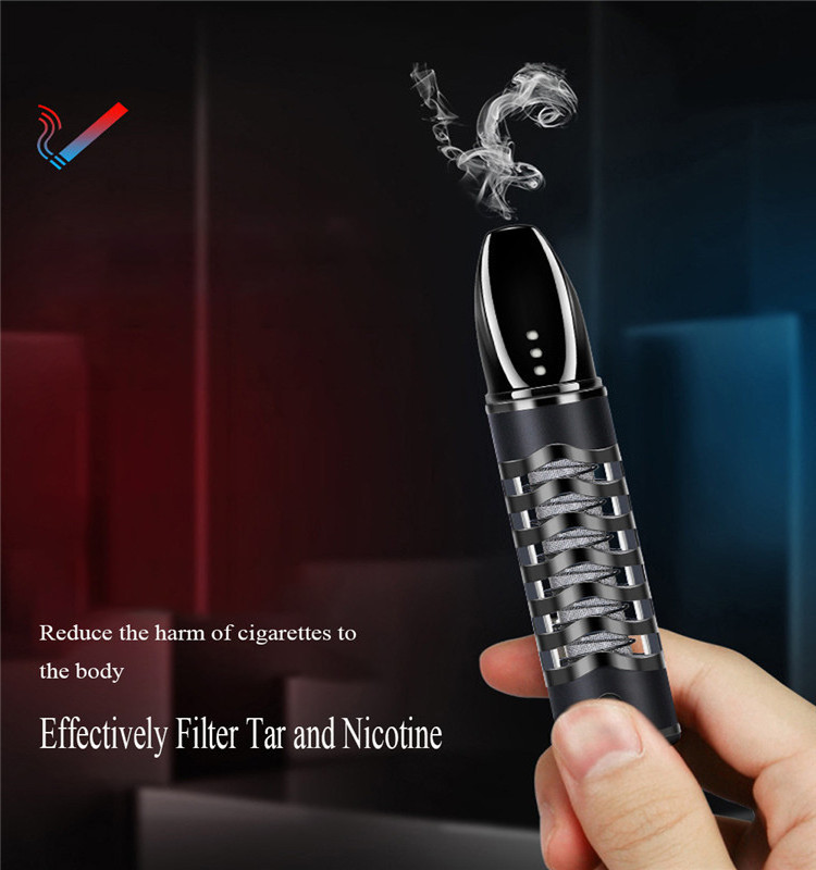 Lazy cigarette holder does not drop cigarette ash car indoor smoking artifact with a rechargeable lighter one individual environ