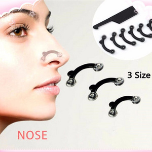 6PCS/Set 3 Sizes Beauty Nose Up Lifting Bridge Shaper Massage Tool No Pain Nose Shaping Clip Clipper Women Girl Massager