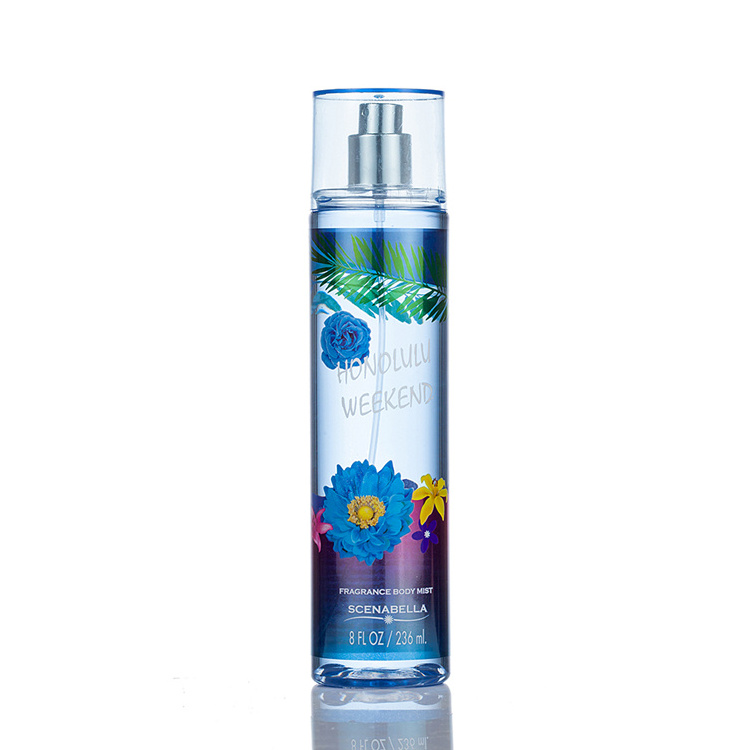 High quality 236mL customize body splash brands bodyworks spray mist perfume