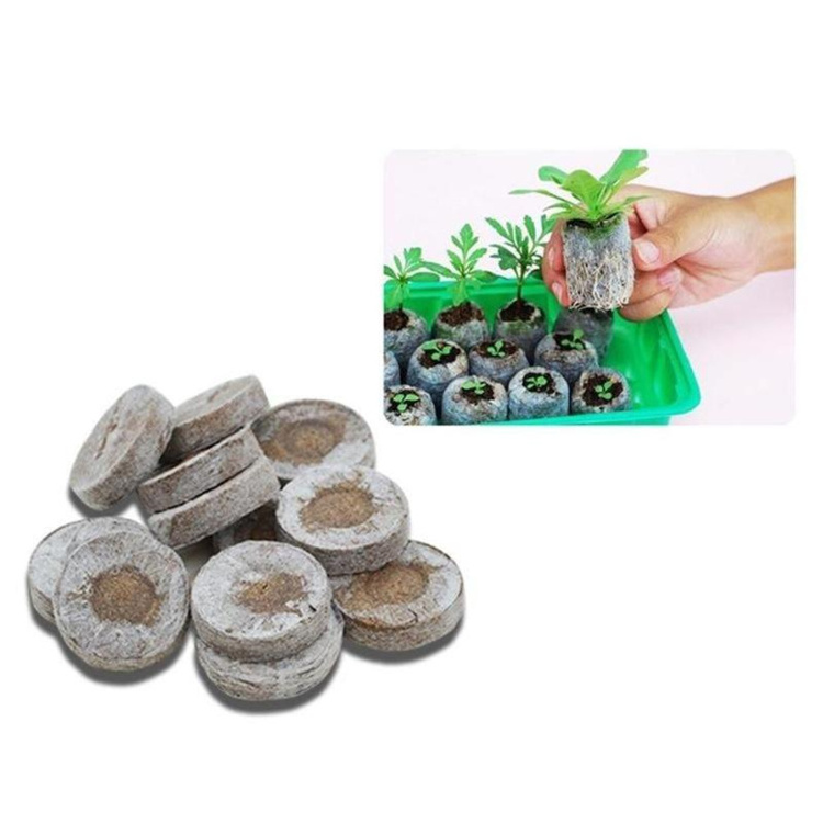 coco Peat prllets disc moss coconut coir Pellets Seed Starting Plugs Pallet Seedling Soil Block