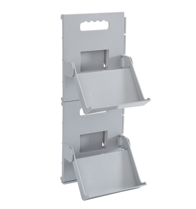 Home Storage Manufacturer Iron Vertical Stackable Shoe Rack