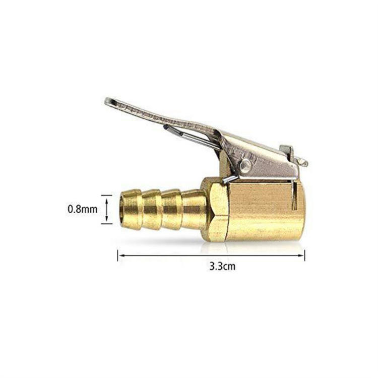 Car Auto Tire Inflator Valve Air Pump Clip Pure Copper Nozzle Quick Adapter Connector Car Inflatable Connector Car Accessories