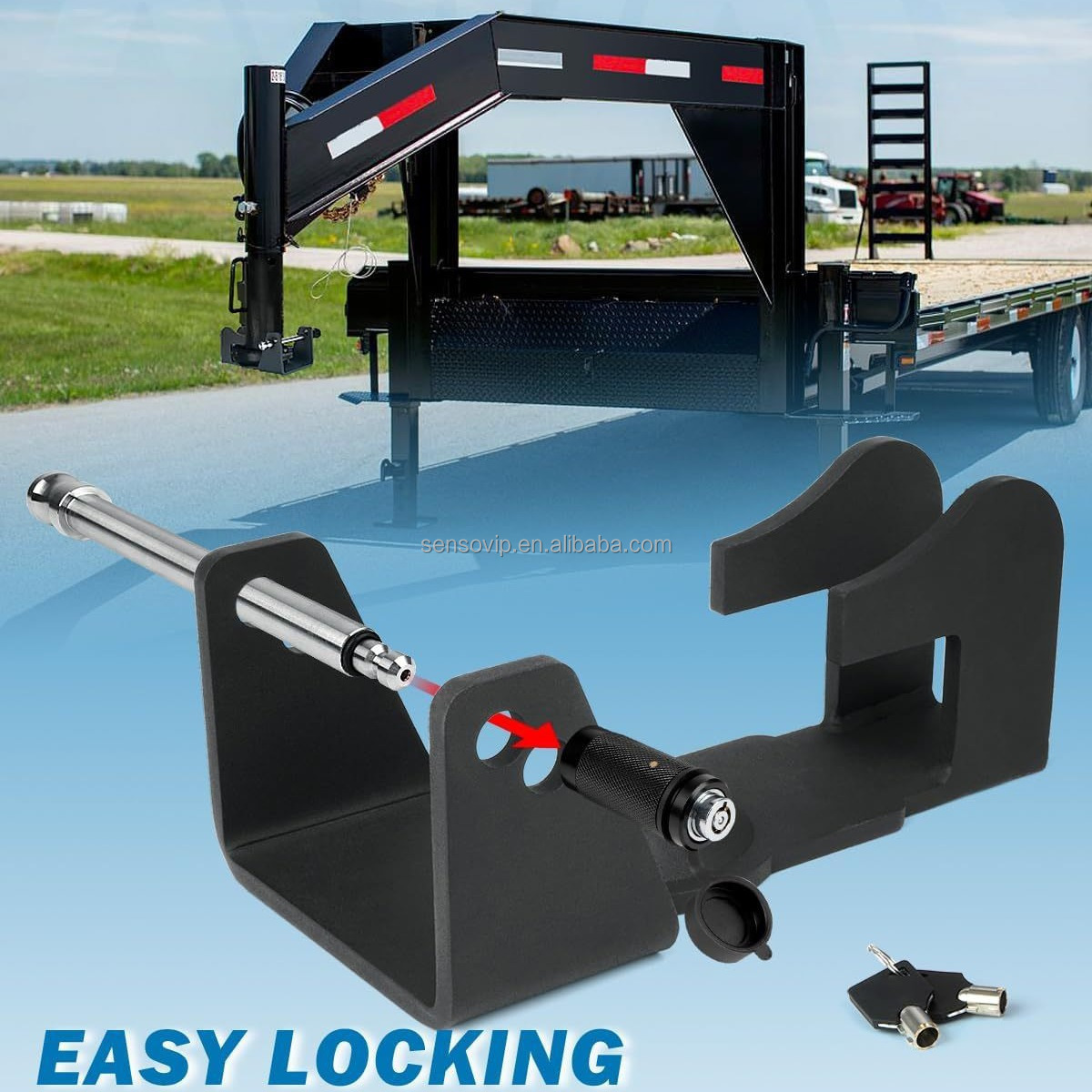 Heavy duty gooseneck trailer lock Trailer lock