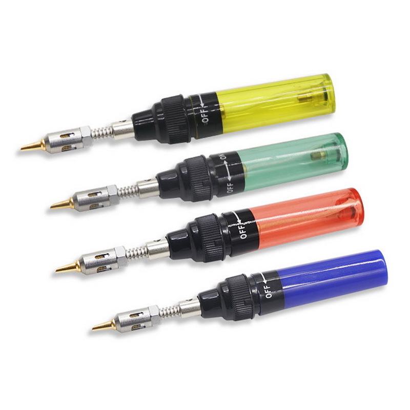 1300 Celsius Butane Gas Iron Cordless Butane Tip Tool Welding Pen Burner Blow Torch Gas Soldering Welding Soldering Irons