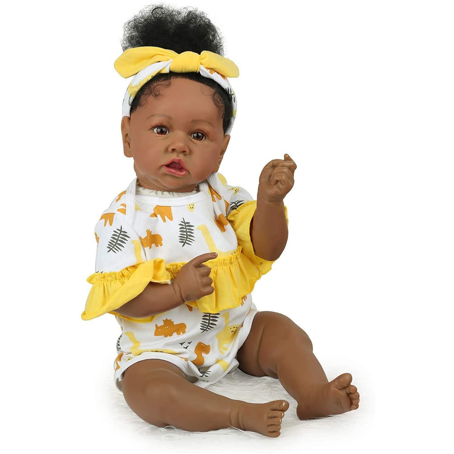 Reborn Doll mini reborn bebek Lifelike Nesting Black Toddler Realistic Alive Newborn Big Bebes Girl Boy Toys Chucky Bjd Doll 1/6