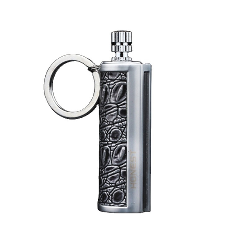 Free Fire Metal Retro Match Lighter Kerosene Oil Flame Lighter Creative Men's Gift Can Be Refueled Lighter