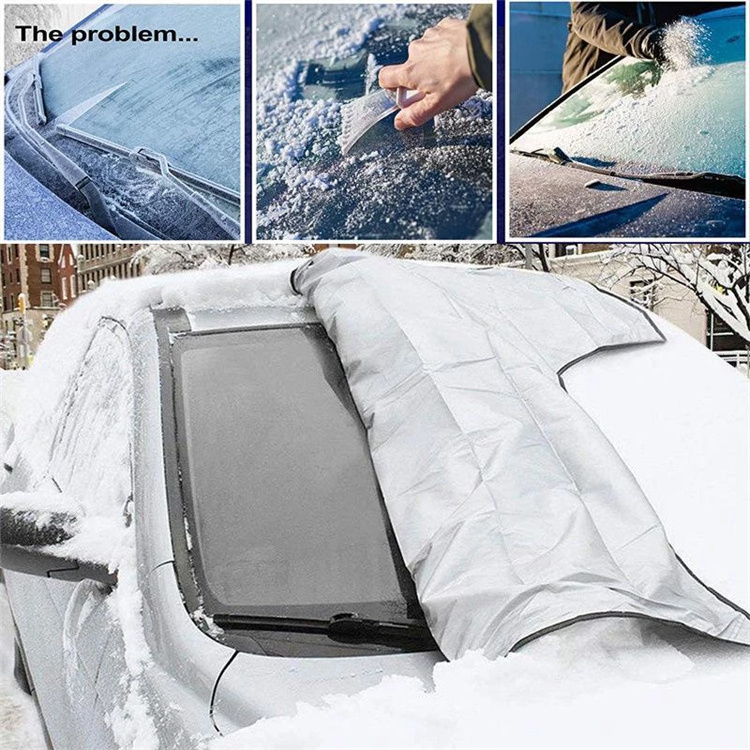 Car Windshield Snow Sun Shade Waterproof Protector Cover Car Front Windscreen Cover Automobile Magnetic Sunshade Cover