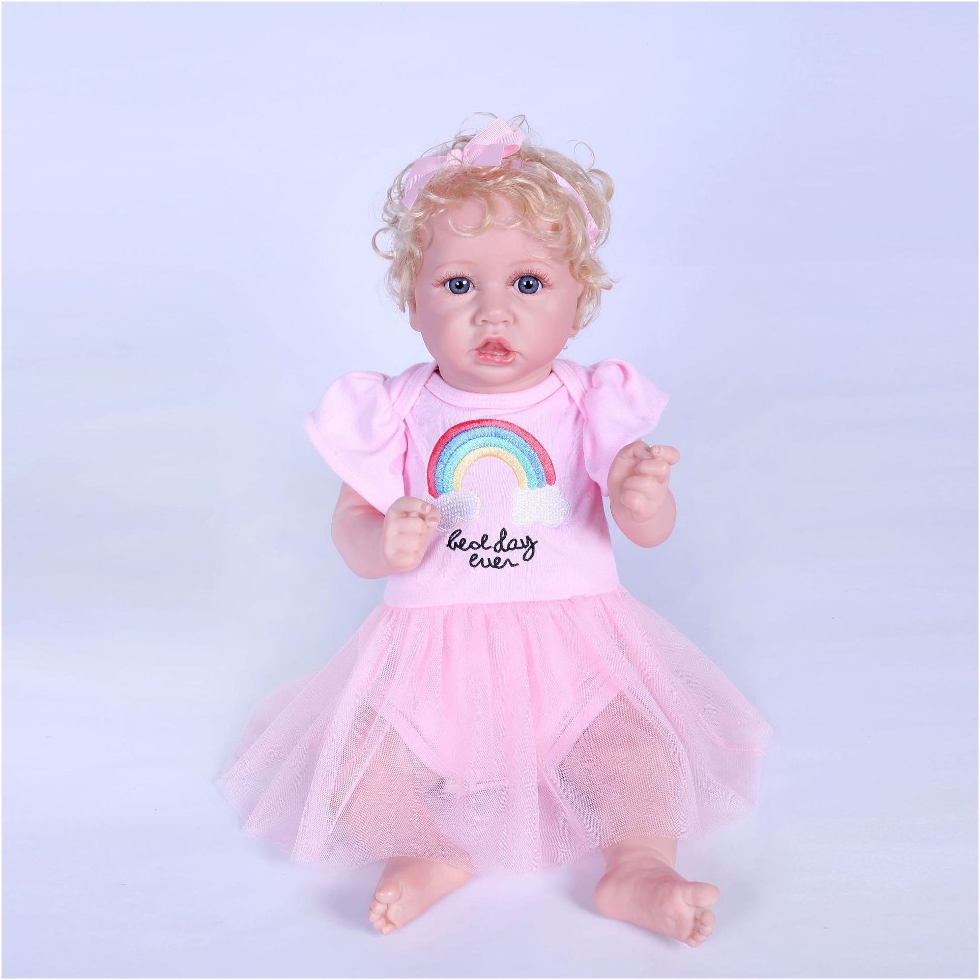 Silicone Baby Doll Girl Plush Jointed Reborn Doll Kit Elsa Babies Wholesale Lifelike Newborn Kids Parts Twins Bjd Fake Baby Doll