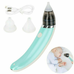 Custom wholesale Electric Suction Sucker machine Ear Vacuum Light baby nasal aspirator electric nose cleaner