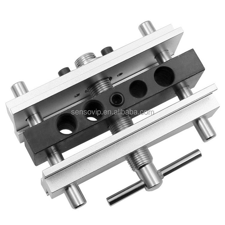 Aluminum Punch Locator Dowel Jig For Wood Dowel Hole With 1/4'' 5/16'' 3/8'' 7/16'' 1/2'' Self Centering Dowel Jig Kit