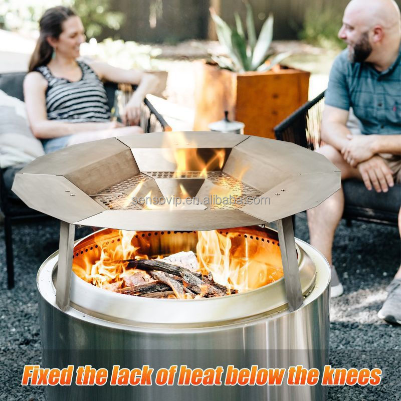 Heat deflector for Solo stove outdoor campfire 19.5 inch barbecue plate