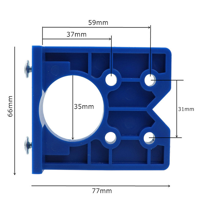 Cabinet Hinge Drilling Hole Puncher 35mm Drill Guide Locator Dowel Jig For Door Concealed Installation Household Tools