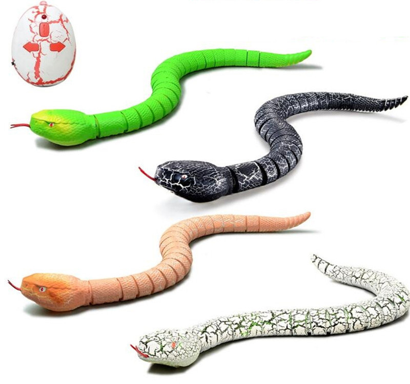 Realistic Animal Rc Snake Toy With Egg-shaped Infrared Controller Remote Control Snake Remote Control Toy