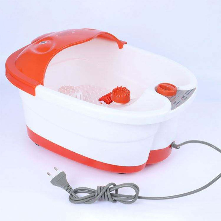 Foot Spa Massager With Steam Soothe Tired Sauna Steamer 4 Pedicure Massage Rollers Feet Bath Care