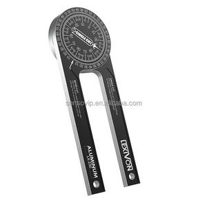 7-inch Aluminum Miter Saw Protractor Rust Proof Angle Finder Featuring Precision Engraved Scales Miter Angle Finder Ruler