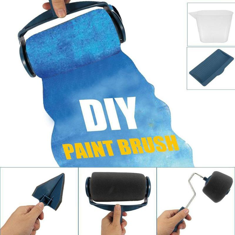 Factory supply wall painting handle tool with paint runner brush and Multi Functional handle paint roller set