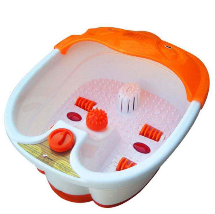 Foot Spa Massager With Steam Soothe Tired Sauna Steamer 4 Pedicure Massage Rollers Feet Bath Care