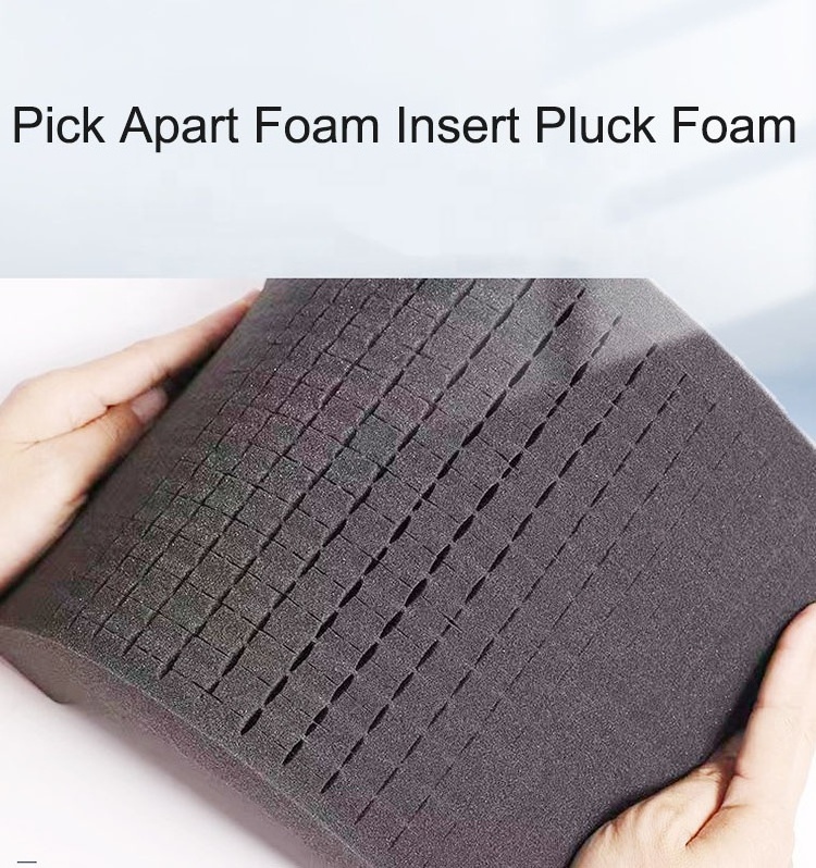 OEM Pick Apart Foam Insert Pluck Foam -Pluck Pre Cube Sheet Foam with Bottom Use for Board Game Box Cases Storage Drawer