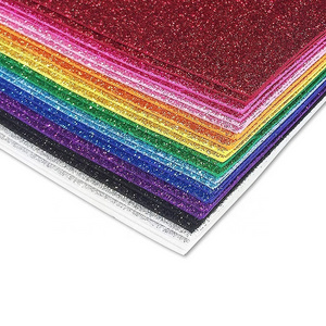 Customized EVA Glitter Foam Sheet For DIY Christmas Tree Games Hanging Decorations Foam for Xmas Gifts Party for Arts and Crafts