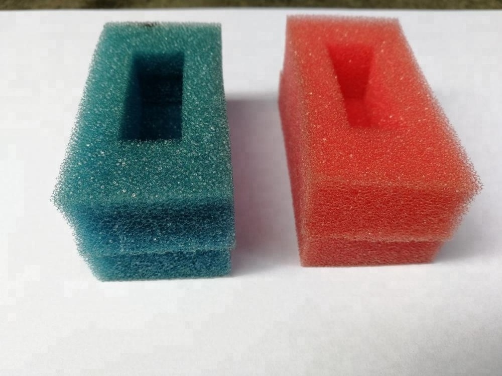 Factory directly colorful vials foam insert custom die cut out sponge foam pieces for medicine packing