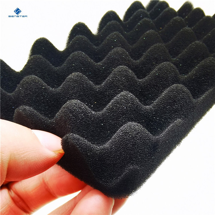 Custom open cell Polyurethane sponge egg crate convoluted foam box insert for shipping and packaging