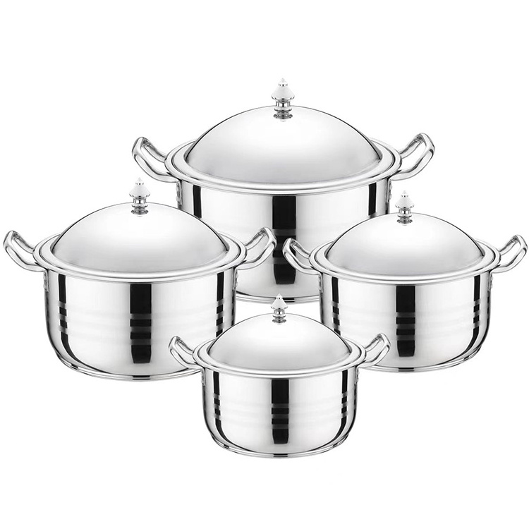 Luxury  cookware set  6 pcs steamer cookware stainless steel