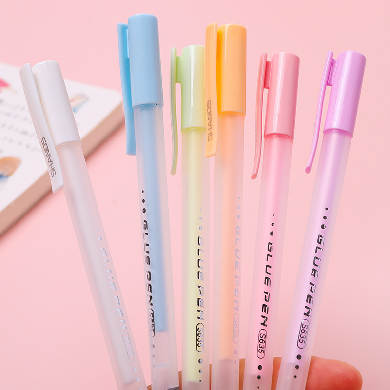 Creative pens shape school student glue adhesive pencil kids craft scrapbooking diary adhesive stationery supplies