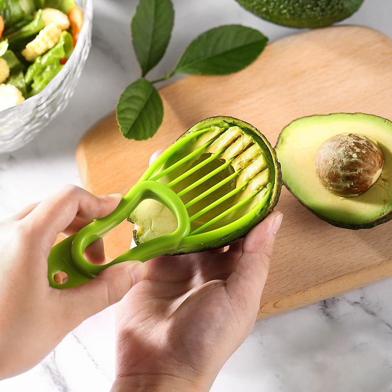 Kitchen Accessories Fruit Tools Avocado Cutter Peeler  Convenience Pitter Tool 3 in 1 Avocado Slicer