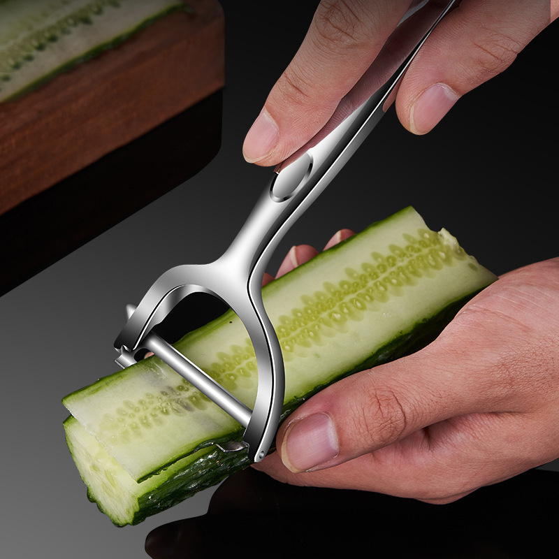 Stainless Steel Peeler Kitchen Vegetable Peeler Wide Swivel Blade and Non Slip Grip Zinc Alloy Peeler  For Fruit