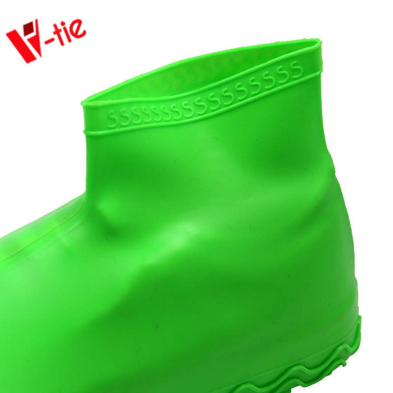 Silicone plastic rain shoe covers reusable safety shoes cover for shoes rain cover waterproof