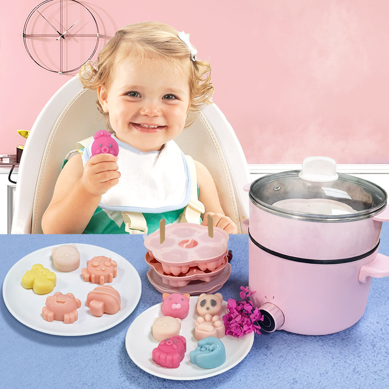 Baby Food Rice Pudding Cute Cake Silicon Mold Pet Biscuit Cake Jelly Silicone Cake Molds Silicone 3D Complementary food Mould