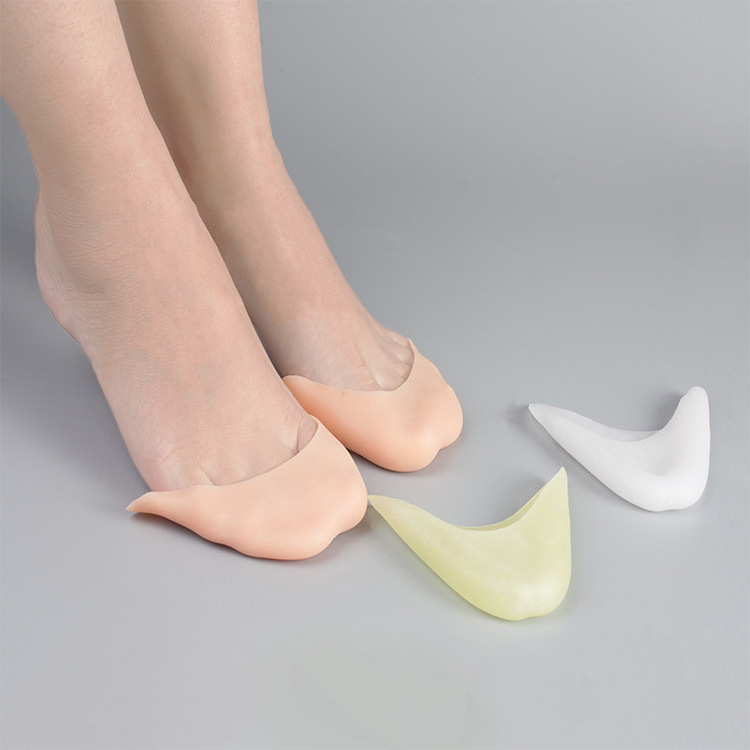 1pair Silicone Gel Dance Point Pads for Ballet Dancing Toe Forefoot Pad shoes Insoles Insert