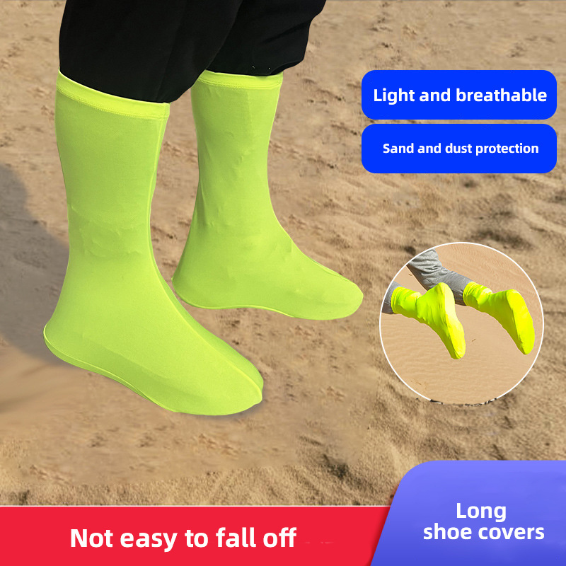 Polyester Long Antislip Desert travel Rain Shoe Cover Non Slip Overshoes Reusable Waterproof Rain Boot Cover