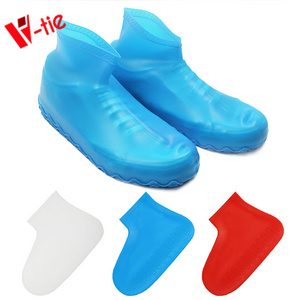 Silicone plastic rain shoe covers reusable safety shoes cover for shoes rain cover waterproof