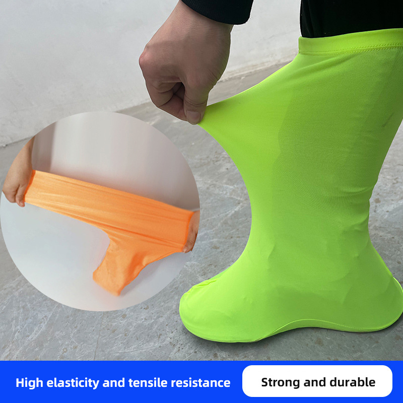 Polyester Long Antislip Desert travel Rain Shoe Cover Non Slip Overshoes Reusable Waterproof Rain Boot Cover