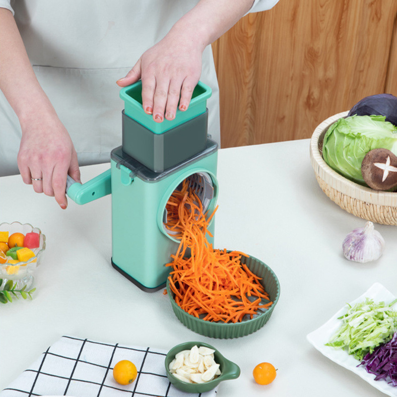 New Top Seller Kitchen Utensil Vegetable Slicer Grater Multi Purpose Metal OEM kitchen Tools Roller vegetables cutter machine