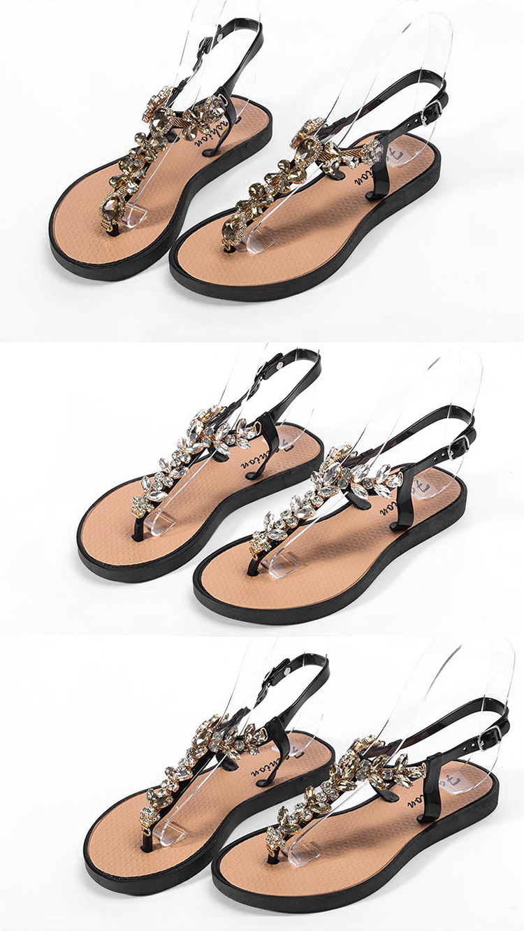 Latest Wholesale Crystal Charms Chain Rhinestone Shoe Clips Ladies V Shape Sandal Chains Shoes Decorations for flip flops