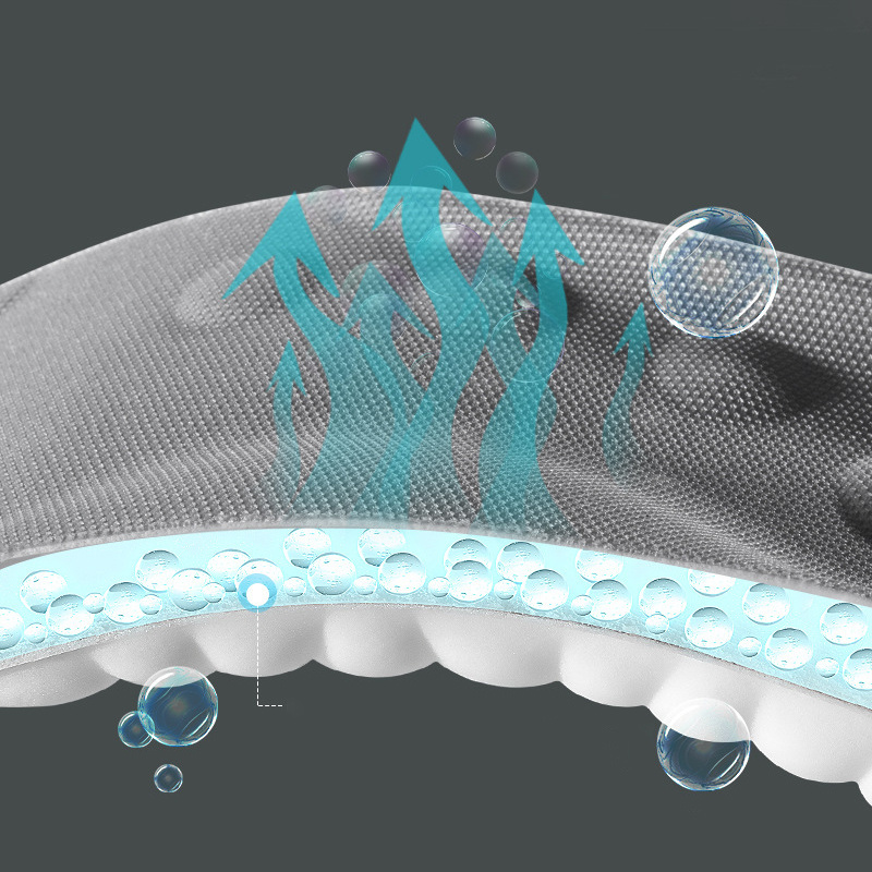 High Elasticity 4D Sports Insole with Breathable and Sweat-Absorbent Foam for Super Soft Running Shoes