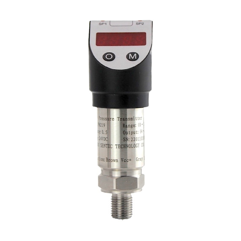 SENTEC PW219 12-30v and relay output pressure switch with LED display for various fluid measurement industries pressure sensor