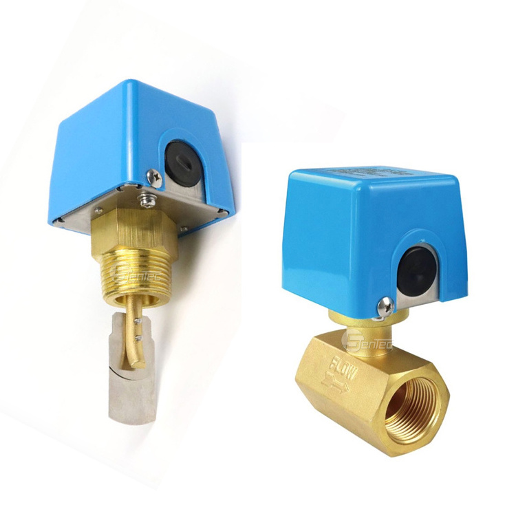 SenTec Brass Flow Switch Baffle Flow Switch Sensor Water Flow Switch For Water Tank