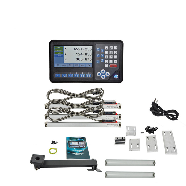 Milling lathe lin ear scale with precision dro 3 axis digital readout