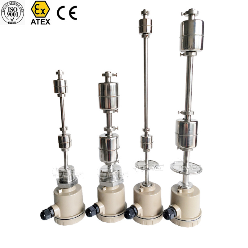 Multi-point Control Stainless Steel Dual Float Level Switch Sensor Top Mounted Water Tank Water Level Float Switch