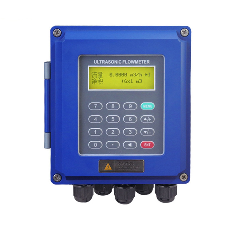 SENTEC FMU833 Wall Mounted Clamp On Ultrasonic Flowmeter Wall Hanging Ultrasonic Water Liquid Flow Meter Ultrasonic Water Meter