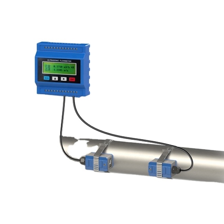 FMU820 OEM Accuracy Ultrasonic Water Liquid Flow meter Clamp On Ultrasonic Flowmeter Modular Ultrasonic Water Gauge heat meter