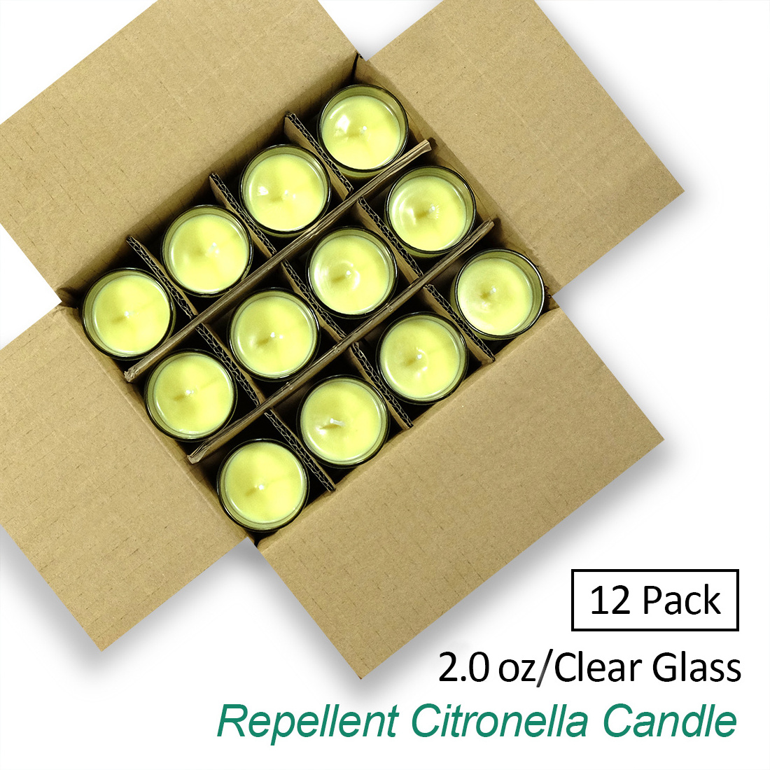 Wholesale Glass Mosquito repellent Citronella Candle Outdoor in Bulk