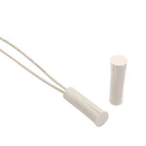 White Door Recessed Magnetic Contacts Security Reed Switch