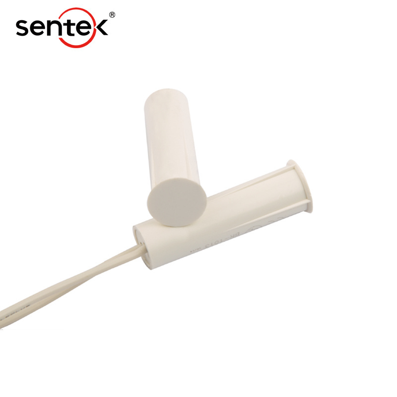 White Door Recessed Magnetic Contacts Security Reed Switch